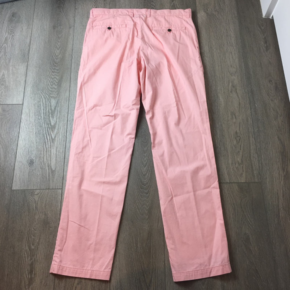 NWT Club Monaco Kennedy Classic Fit Chino Pants Lightweight Light Pink  33/32 - Picture 3 of 7